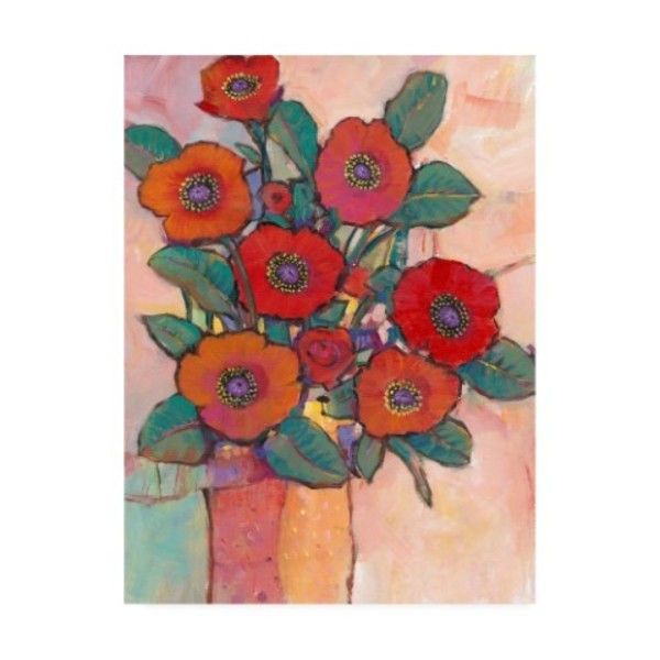 Trademark Fine Art Tim O'Toole 'Poppies In A Vase I' Canvas Art, 18x24 WAG14024-C1824GG